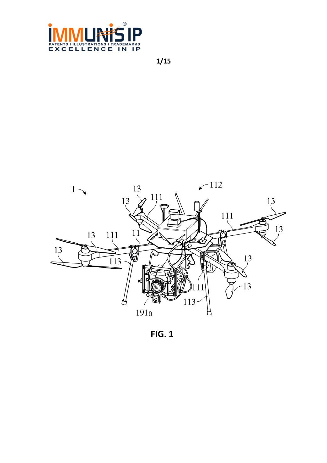 Utility patent drawing sample