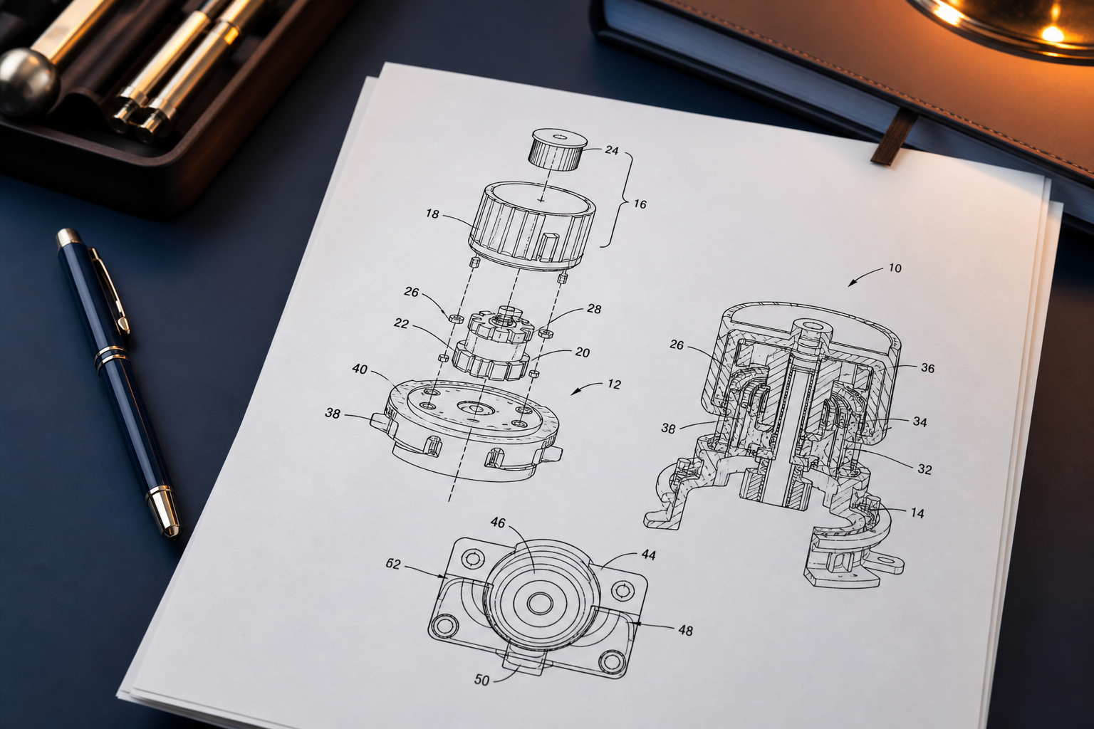 Utility patent drawing sample